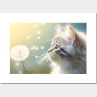 Cat Furry Pet Animal Tranquil Peaceful Posters and Art